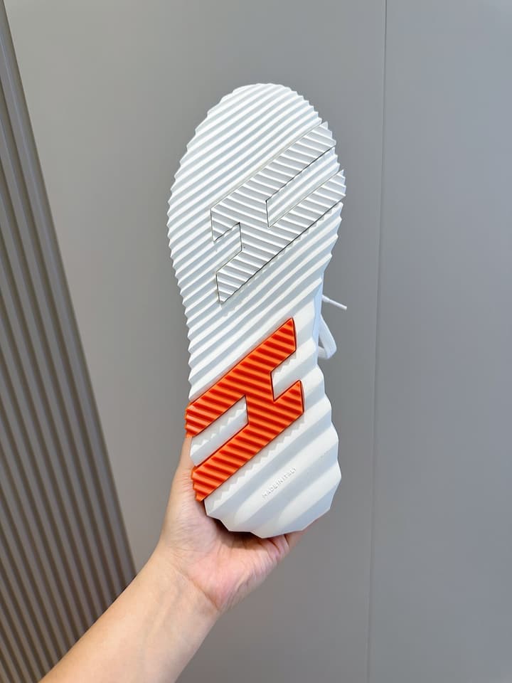Hermès Bouncing Sneakers in Black And White Color Block