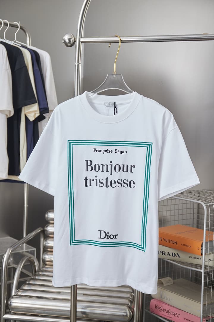 Dior Logo Embroidered T-Shirt – 26SS Early Spring Collection in Black