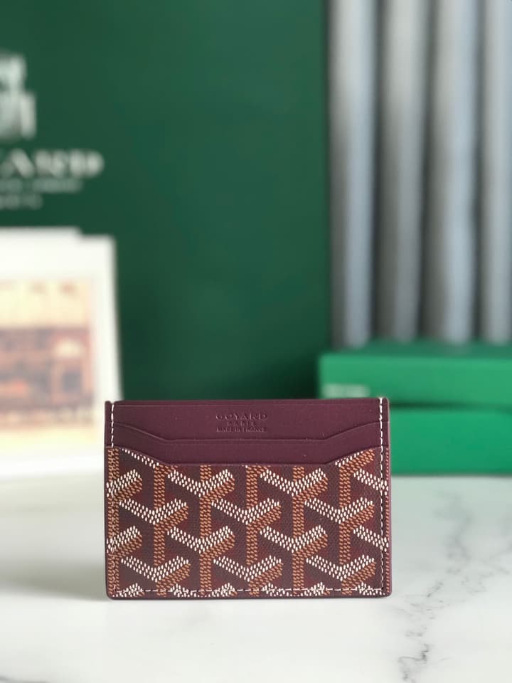 Goyard Card Holder in Black Pattern