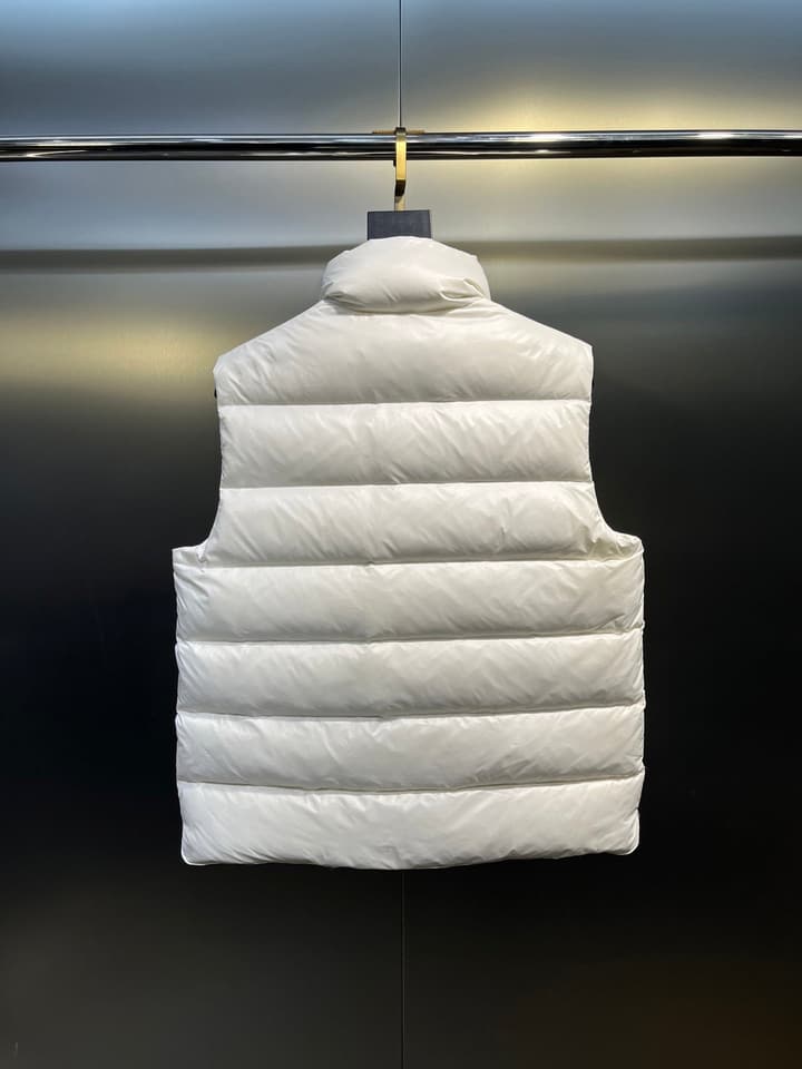 Moncler Unisex Down Vest in Gold