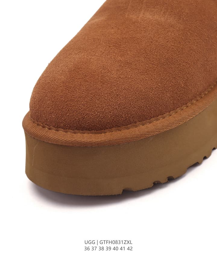 UGG Flat High-Top Wool Snow Boots