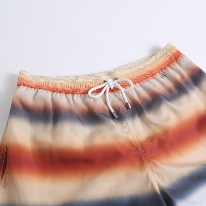 Loewe Gradient Stripe Swim Trunks in Multicolor Gradient Stripe