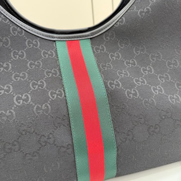 Gucci Giglio GG Canvas Tote Bag – 2026 Spring/Summer Collection in Black GG Canvas