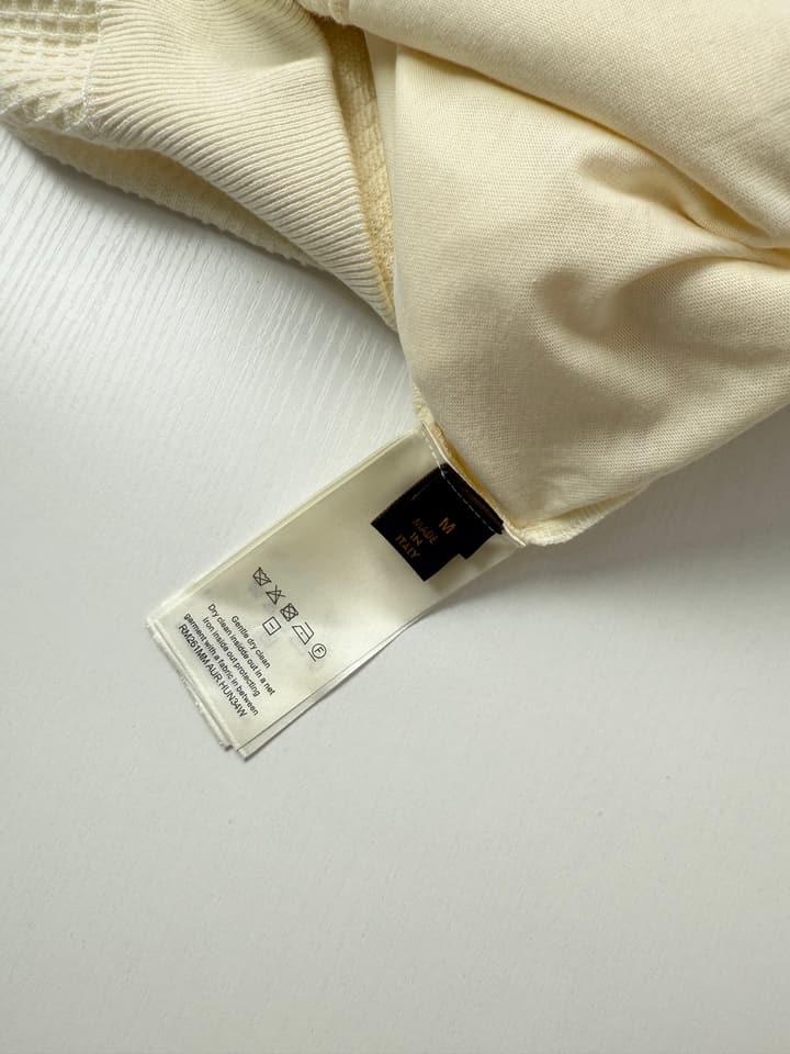 Louis Vuitton Runway Waffle Knit Zipper Jacket