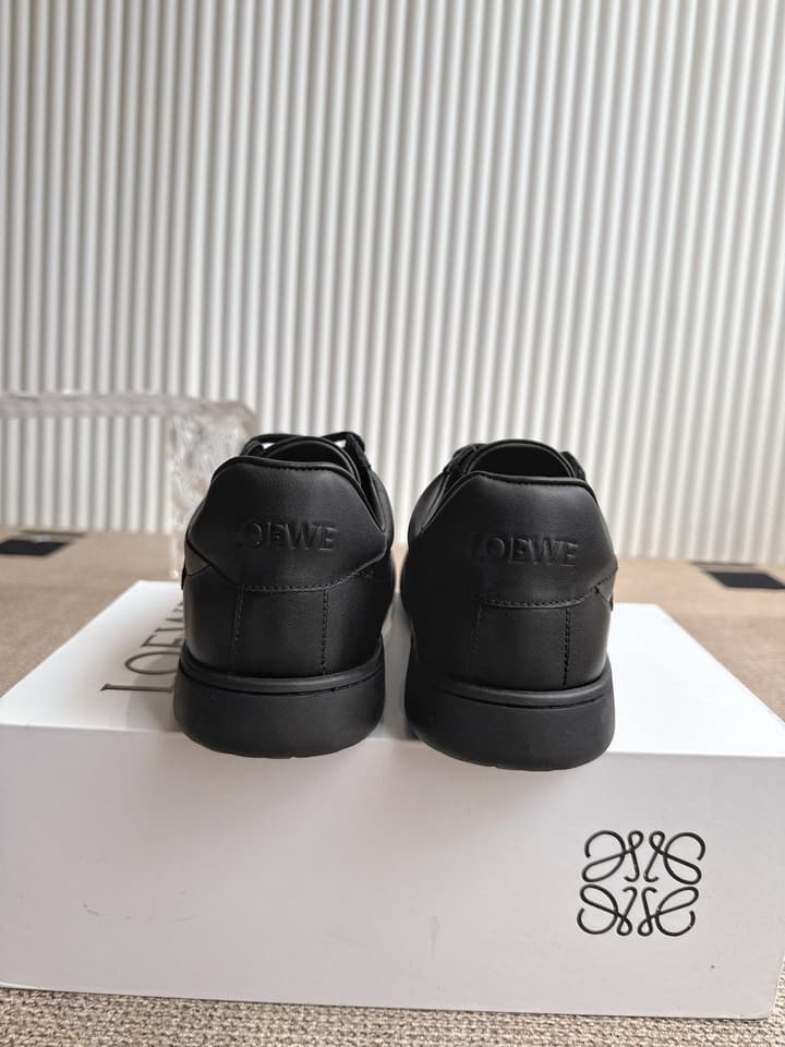 Loewe Spliced Minimalist Sneakers in Black
