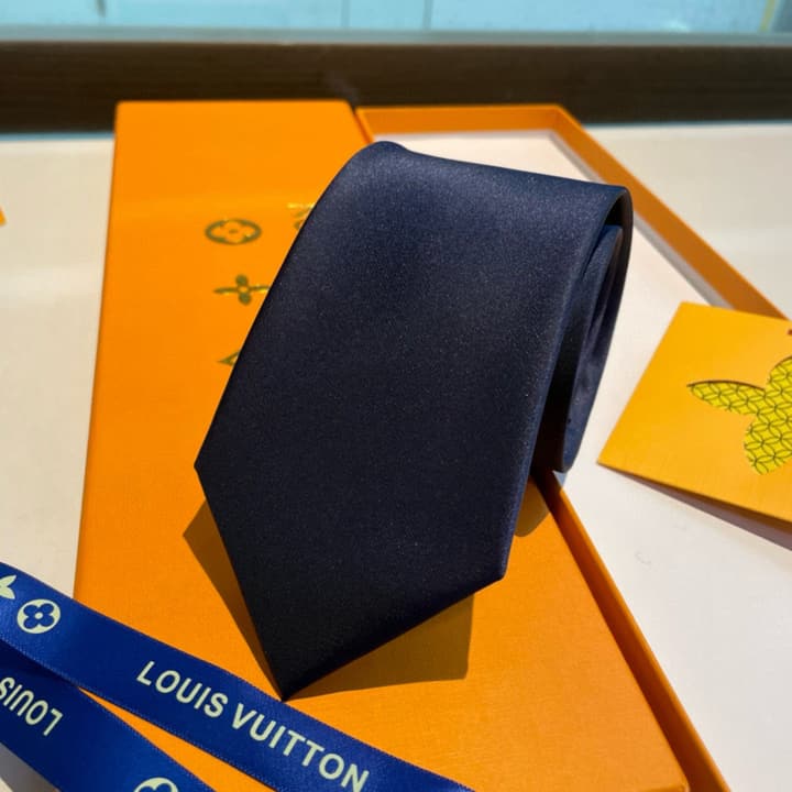 Louis Vuitton Monogram Classic Tie in Black