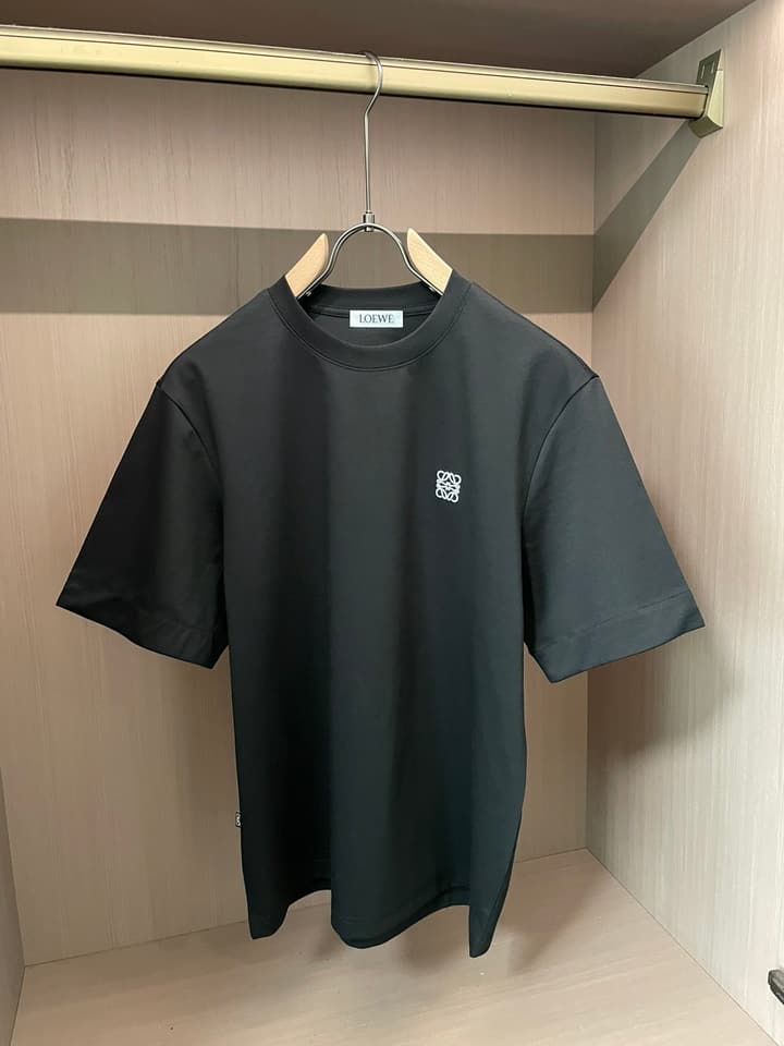 Loewe Logo Mercerized Cotton T-Shirt – 2026SS in Classic Black