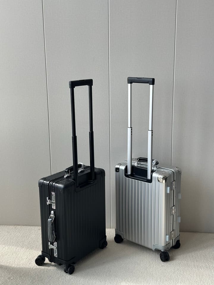 Rimowa 973 Retro Aluminum-Magnesium Luggage in Black