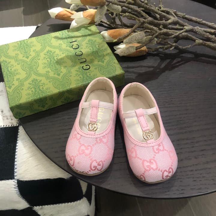 Gucci Kids Footwear – Kids Collection in Beige/brown Gg Monogram