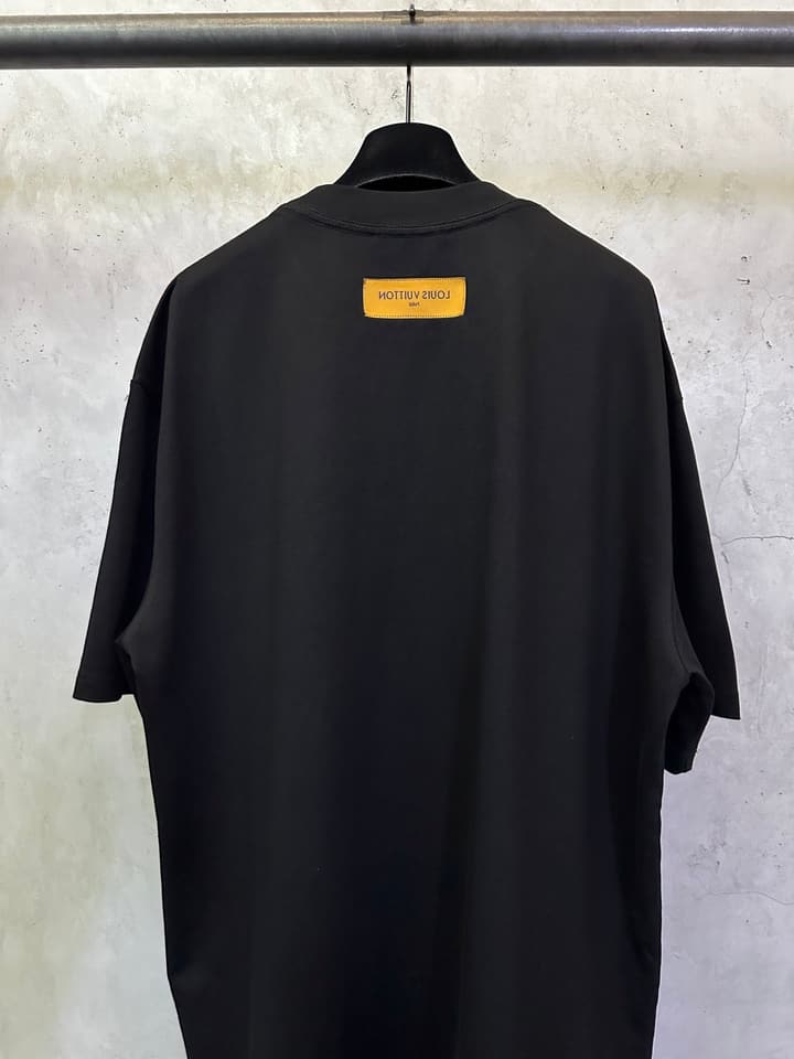 Louis Vuitton Pearl Logo Crewneck T-Shirt – 25SS in Black