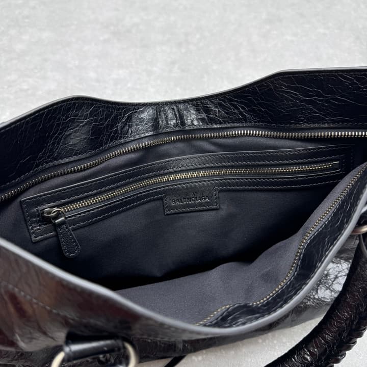 Balenciaga Le City Medium Shoulder Bag – Autumn/Winter Collection in Burgundy