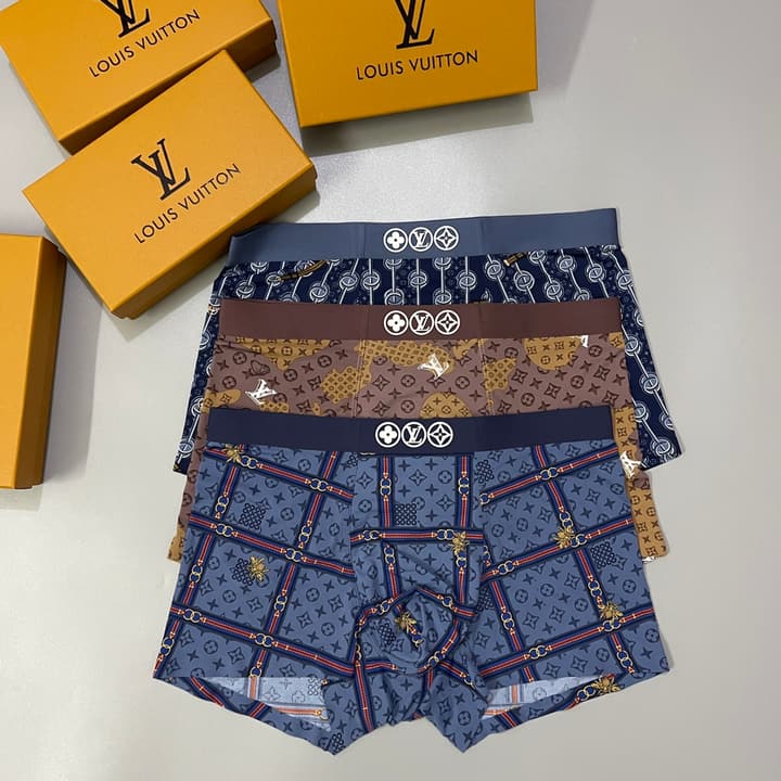 Louis Vuitton Ice Silk Seamless Boxer Briefs 3-Pack