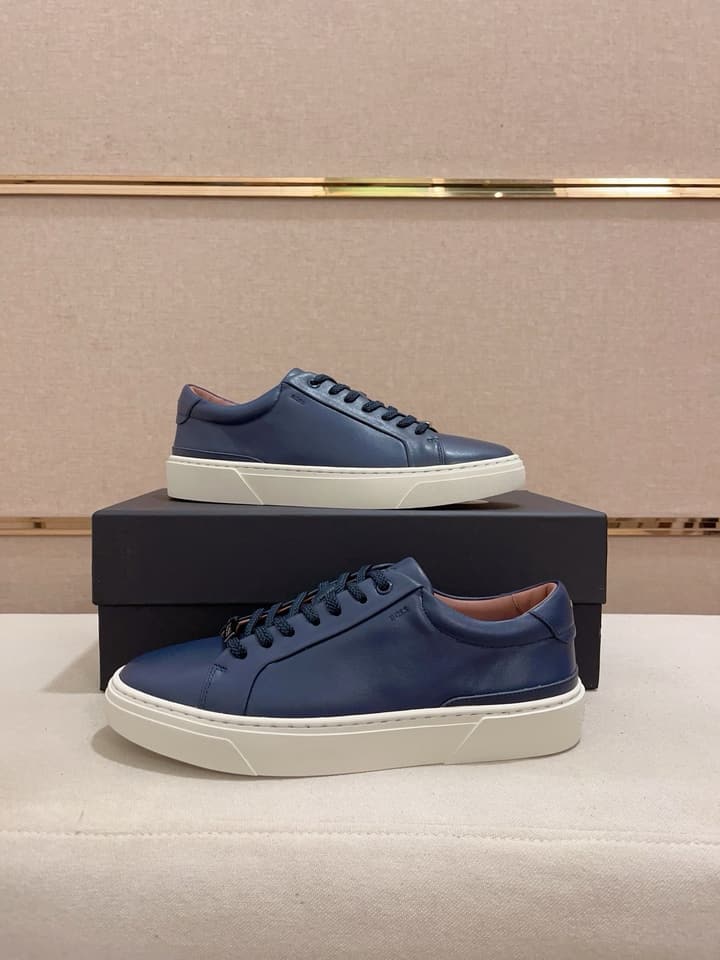 Boss Premium Casual Men's Sneakers in Black Monochromatic