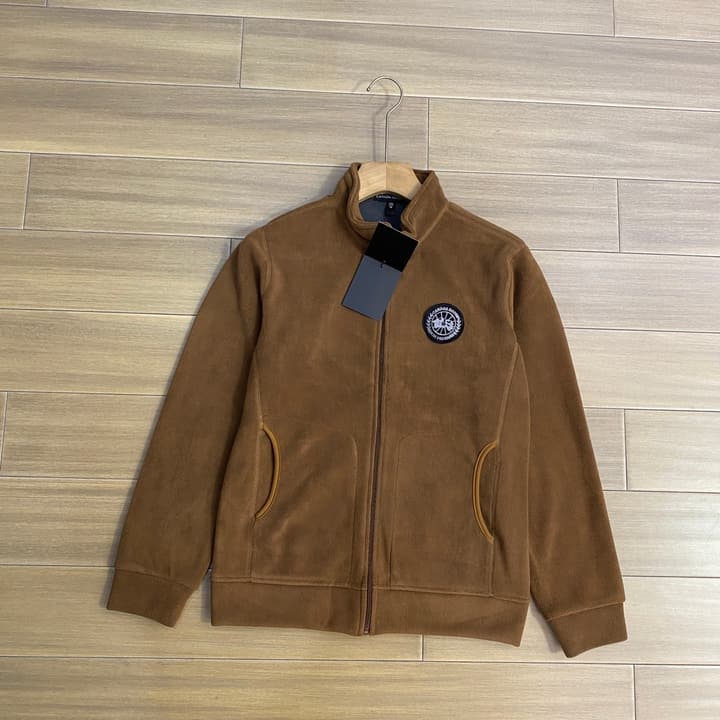 Canada Goose Black Label Fleece Cardigan – Autumn/Winter Collection in Khaki Brown