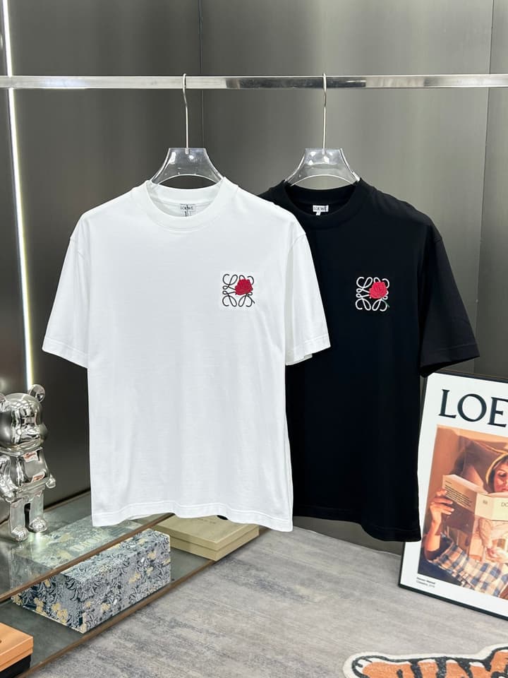 Loewe 3D Logo High-Count Cotton T-Shirt – 2026SS in Black