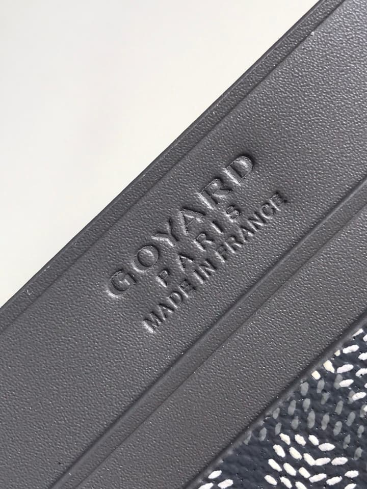 Goyard Card Holder in Black Pattern