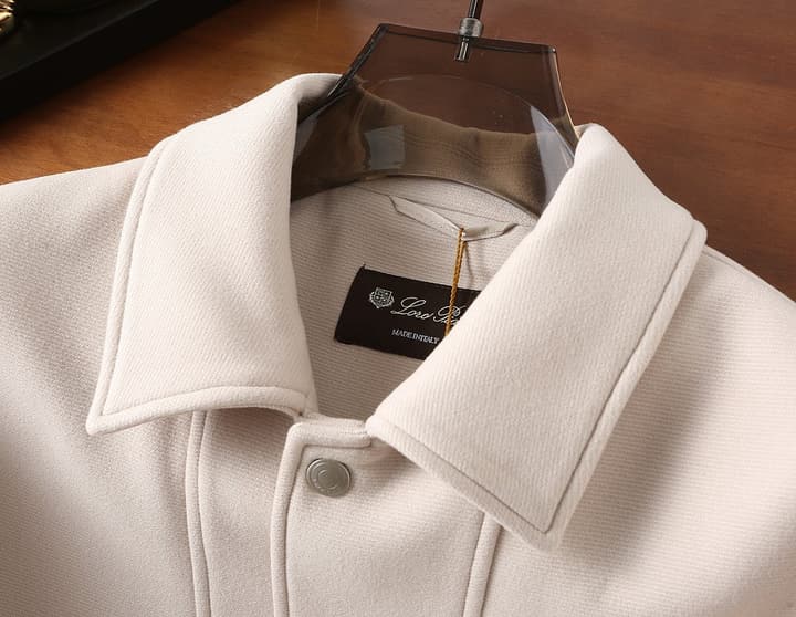 Loro Piana Wool Collared Business Casual Jacket – 2025FW in Black