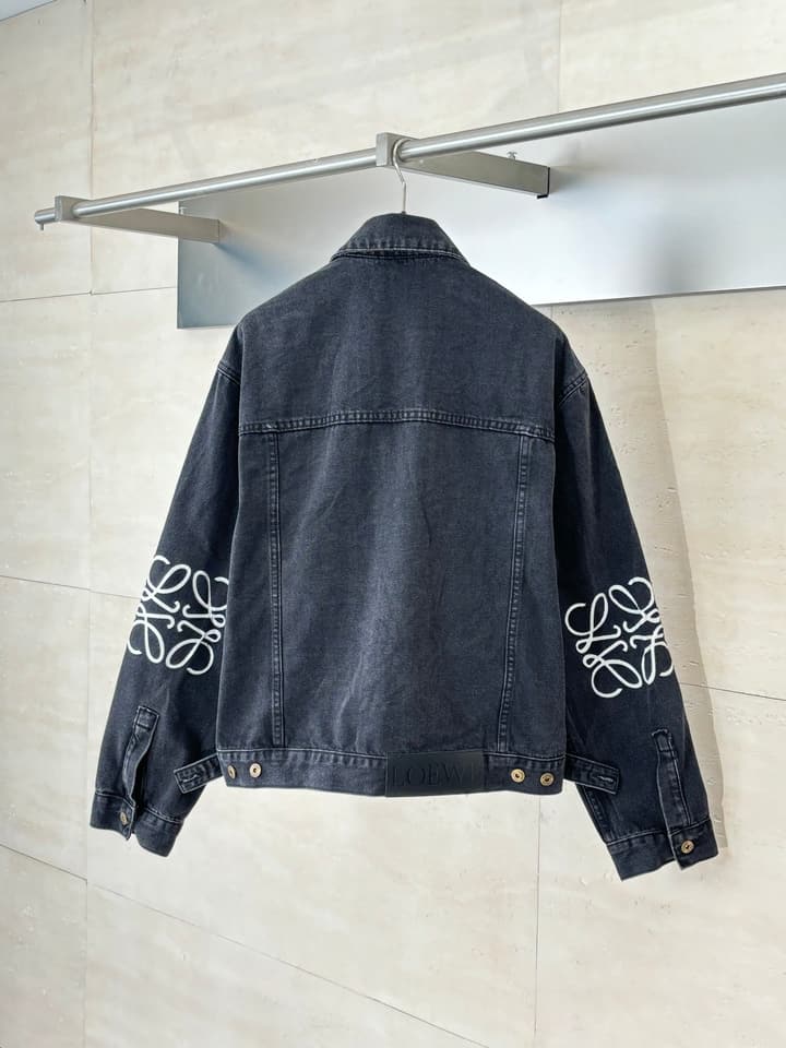 Loewe Anagram Denim Jacket – 24FW in Black Denim