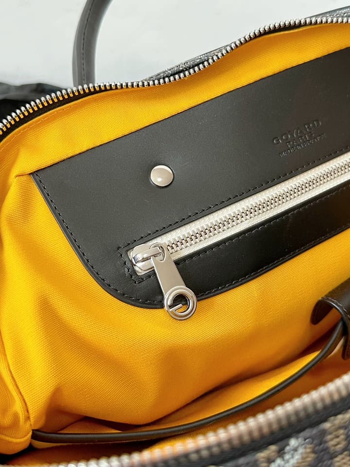 Goyard Men's Goyardine Briefcase in Black Goyardine