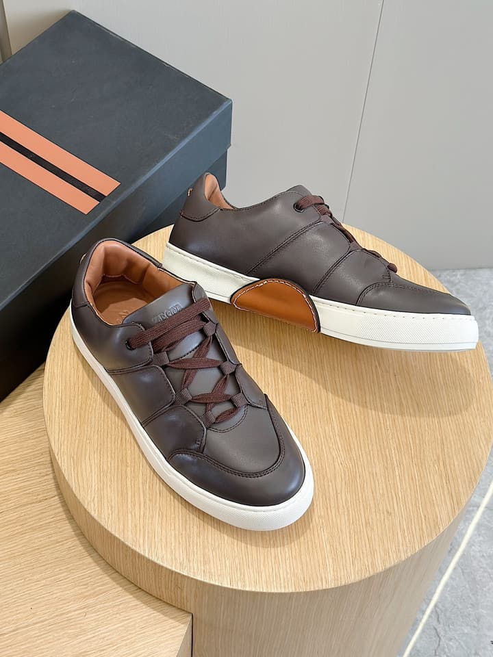 Zegna Tiziano Couture Sneakers in Black With Matching Laces