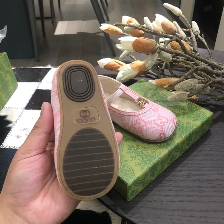 Gucci Kids Footwear – Kids Collection in Beige/brown Gg Monogram