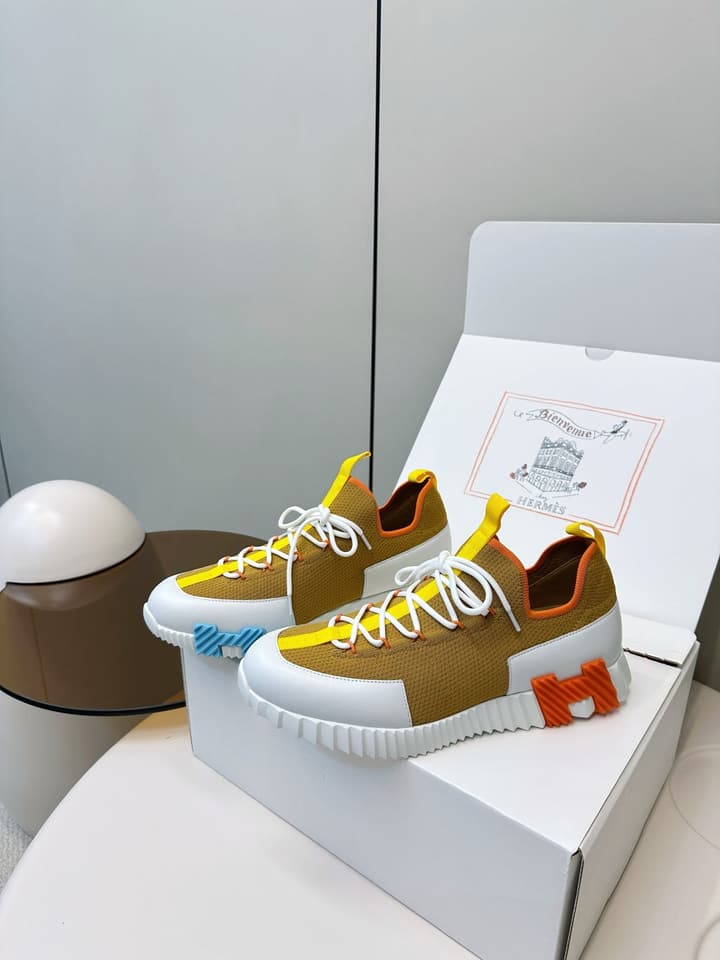 Hermes H Classic Couple Sneakers in Black