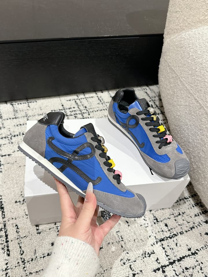 Loewe Ballet Runner 2.0 Unisex Sneakers – 2025 Collection in White And Light Blue