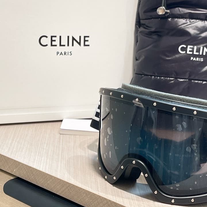 Celine Ski Goggles in All Black Frame