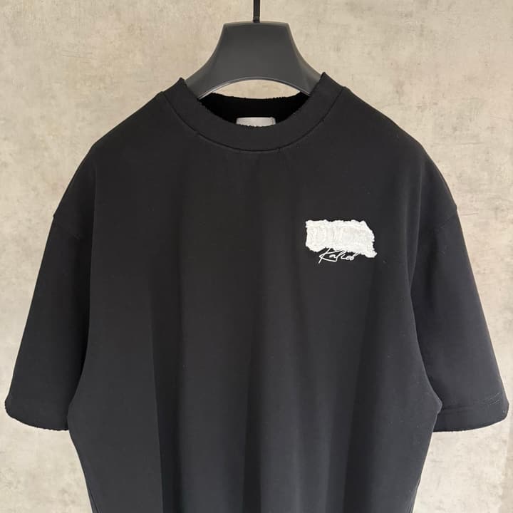 Dior Patchwork Embroidered Short-Sleeve T-Shirt in Black