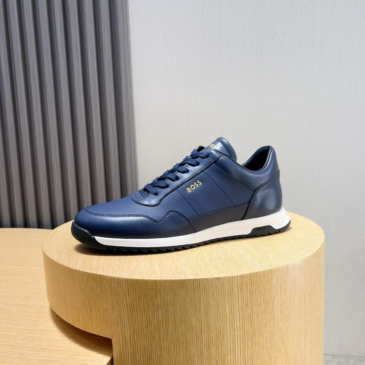 Boss Classic Driving Shoes in Black With Polished Toe