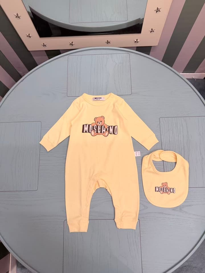 Moschino Baby Romper and Bib Set – 2026SS – Kids Collection