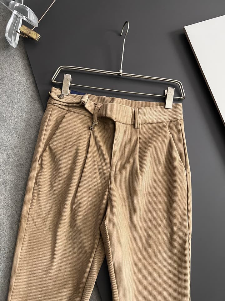 Prada Men's Pure Cotton Casual Trousers – 2025 Collection in Classic Black