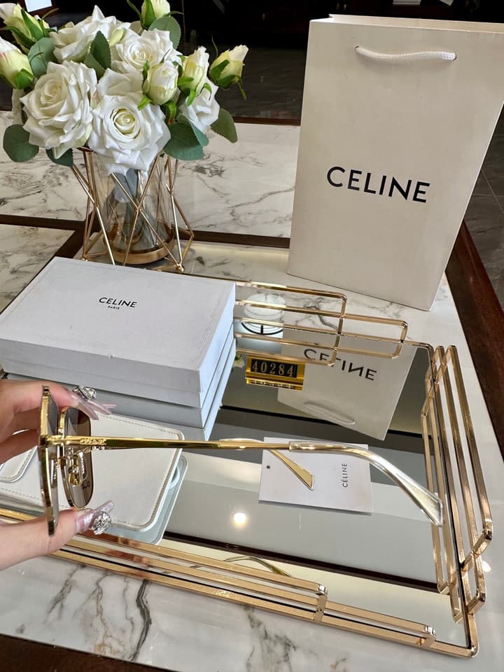 Celine Polarized Acetate Sunglasses