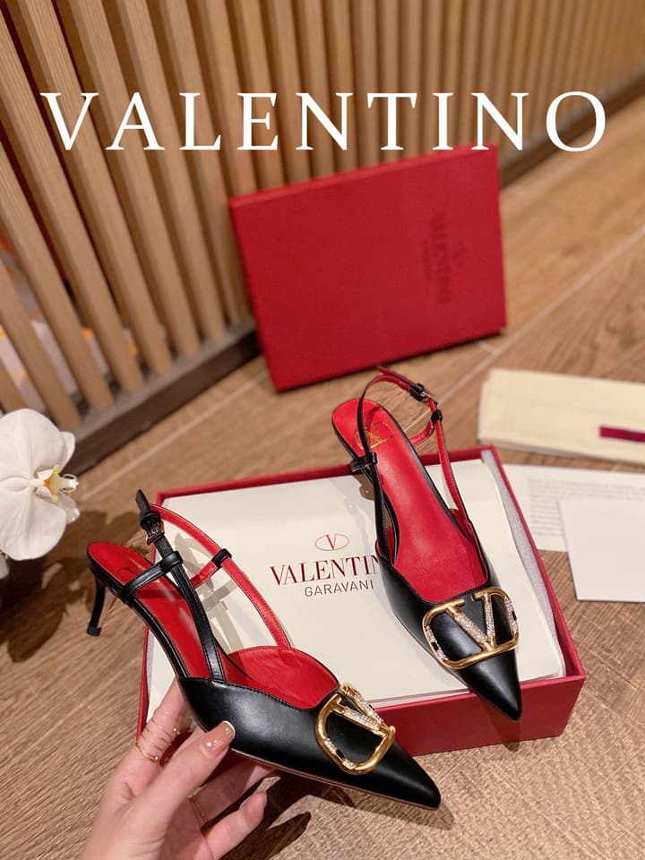 Valentino VLogo Signature Rhinestone Low-Heel Pumps – 2022 Collection in Nude Beige
