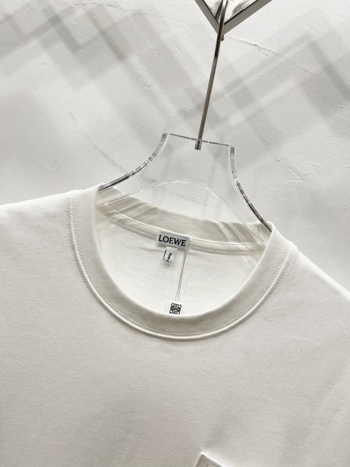 Loewe Minimalist Pocket Embroidery T-Shirt in Classic Black