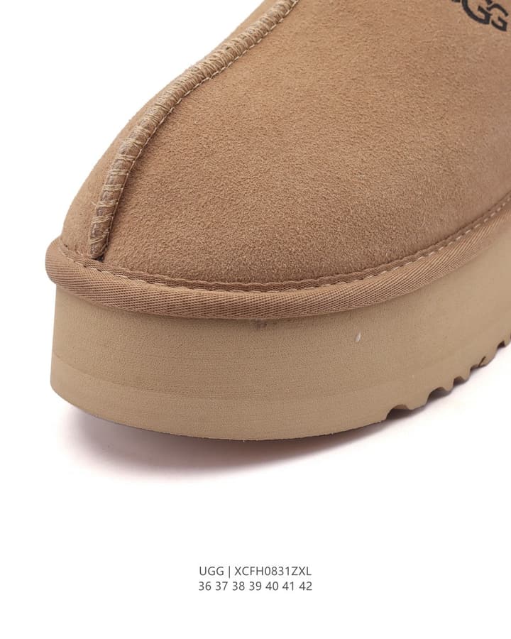 UGG Wool-Lined Winter Slippers in Tan