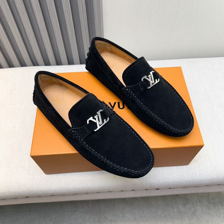 Louis Vuitton Monte Carlo Moccasin Loafers in Black Smooth Leather
