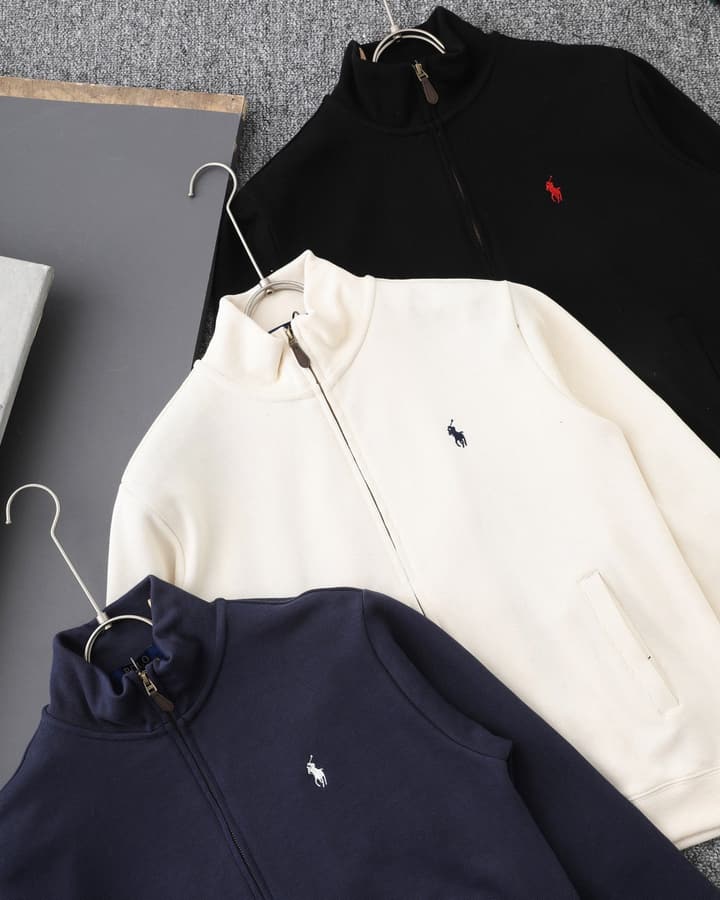 Ralph Lauren Old Money Full-Zip Sweatshirt – 25SS in Navy Blue