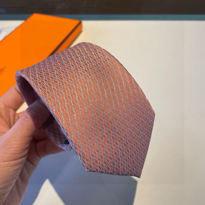 Hermès Men's Silk Tie – New Collection in Blue
