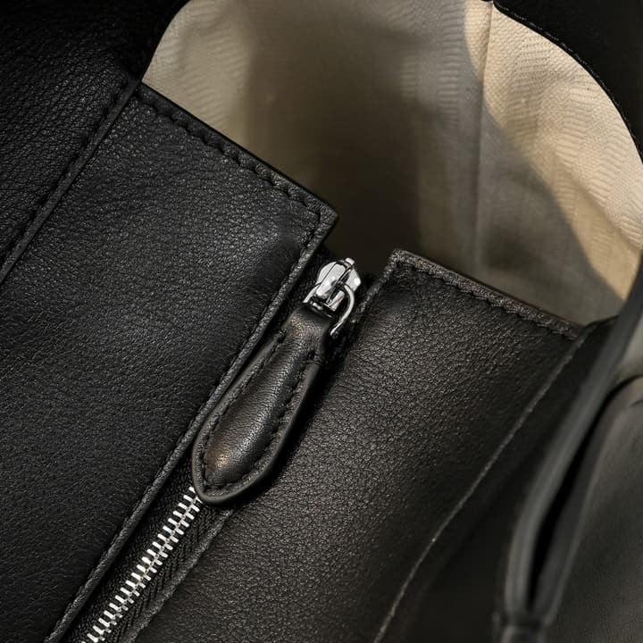 The Row Marlo Tote – 2025 Collection in Classic Black