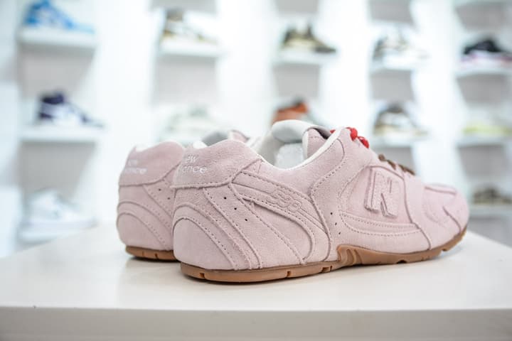 Miu Miu x New Balance 530 SL Distressed Sneakers in Beige