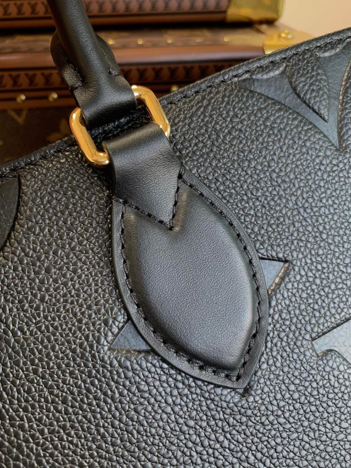 Louis Vuitton Onthego Small Tote Bag in Black Monogram Empreinte