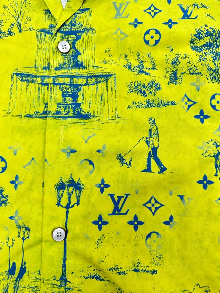 Louis Vuitton Monogram City Walk Beach Shirt – 25SS in Lime Green