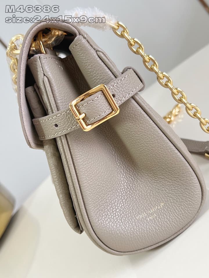 Louis Vuitton Anytime Flap Bag in Beige