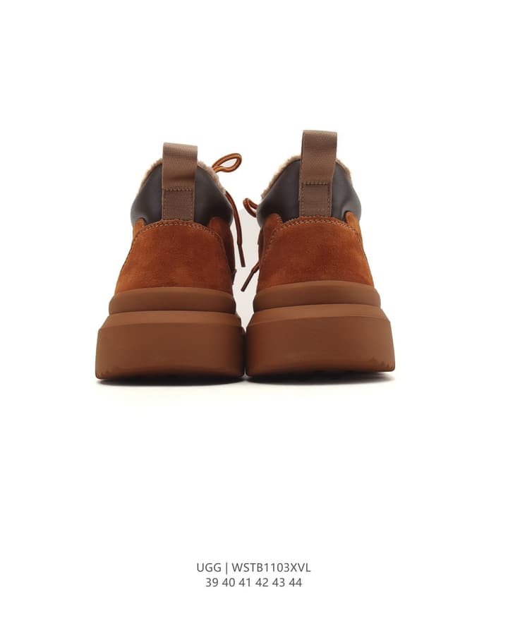 UGG Retro Low-Top Sneaker Boots in Rust Brown Suede