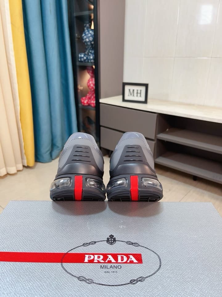 Prada Men's Air Cushion Mesh Sneakers