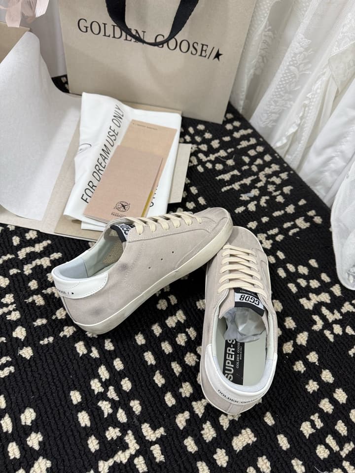 Golden Goose Super Star Rhinestone Leather Sneakers