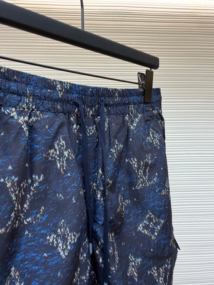 Louis Vuitton Monogram Beach Drawstring Shorts in Blue