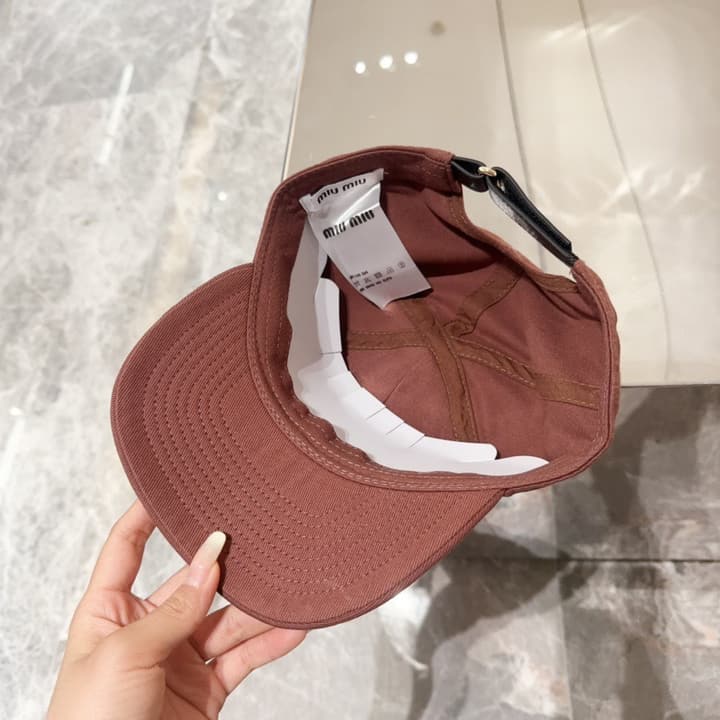 Miu Miu Classic Embroidered Baseball Cap