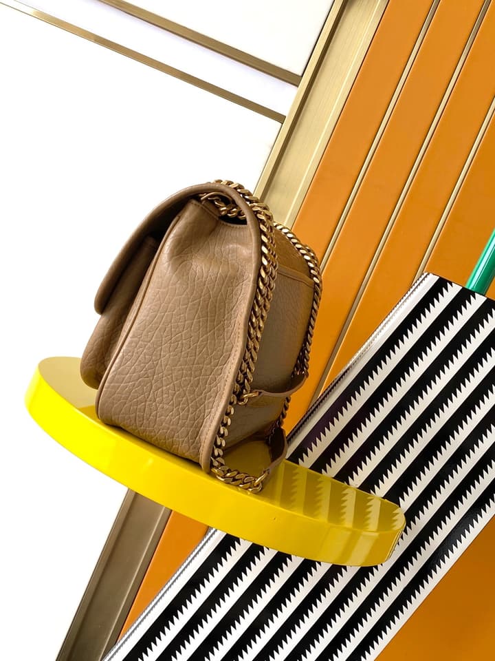 Saint Laurent Niki Medium Flap Bag in Gold